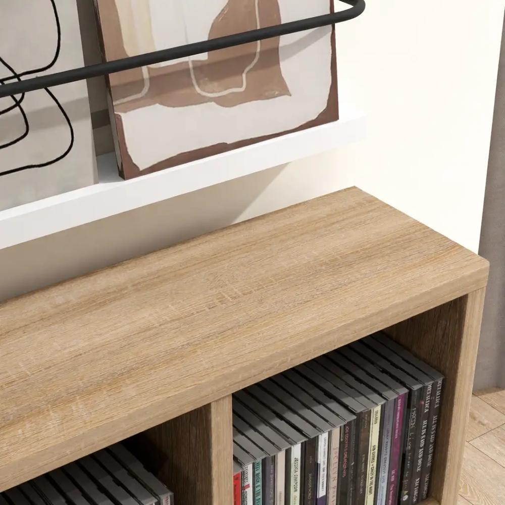 HOMCOM CD Storage Unit with Adjustable Shelves, Suitable for up to 456 CDs, 89 x 130.5 cm Additional View 10