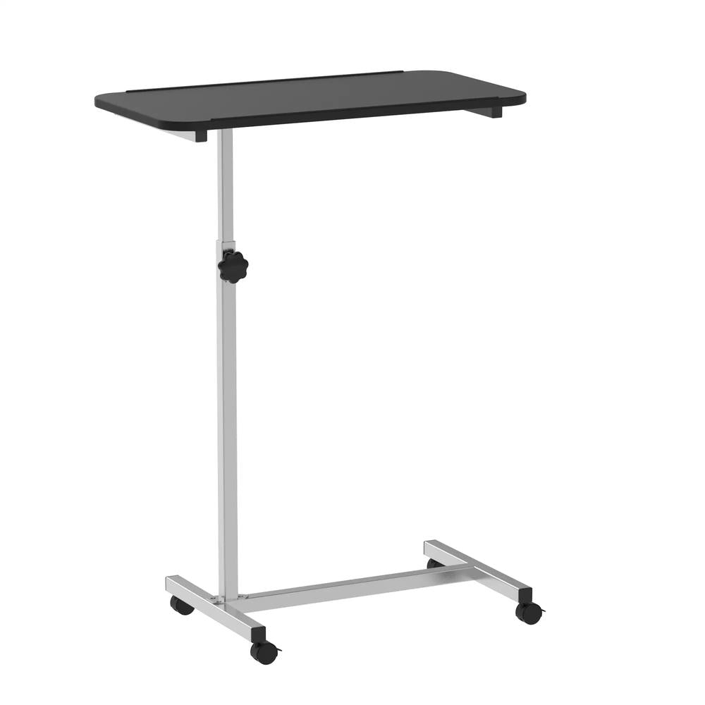 HOMCOM Height Adjustable Over Bed Table with Wheels, C Shaped Laptop Desk, Portable Hospital Bed Table for Living Room, Bedroom Additional View 11