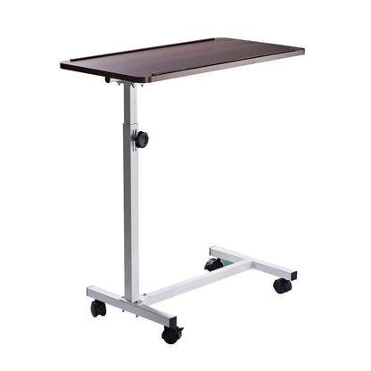 HOMCOM Height Adjustable Over Bed Table with Wheels, C Shaped Laptop Desk, Portable Hospital Bed Table for Living Room, Bedroom Additional View 21