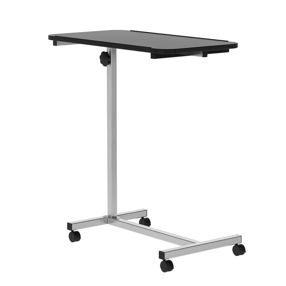 HOMCOM Height Adjustable Over Bed Table with Wheels, C Shaped Laptop Desk, Portable Hospital Bed Table for Living Room, Bedroom Additional View 10