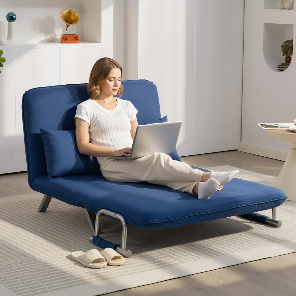 HOMCOM Two-Seater Click-Clack Sofa Bed Additional View 13