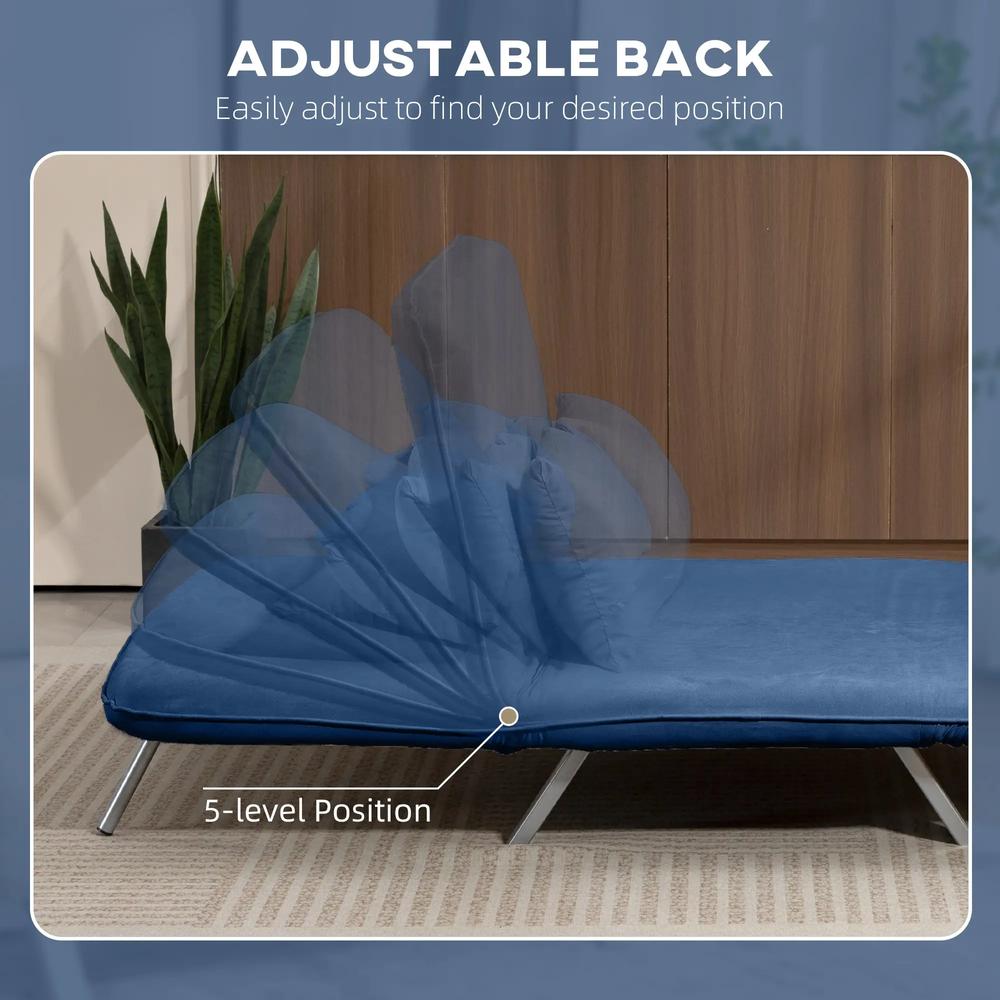 HOMCOM Two-Seater Click-Clack Sofa Bed Additional View 16