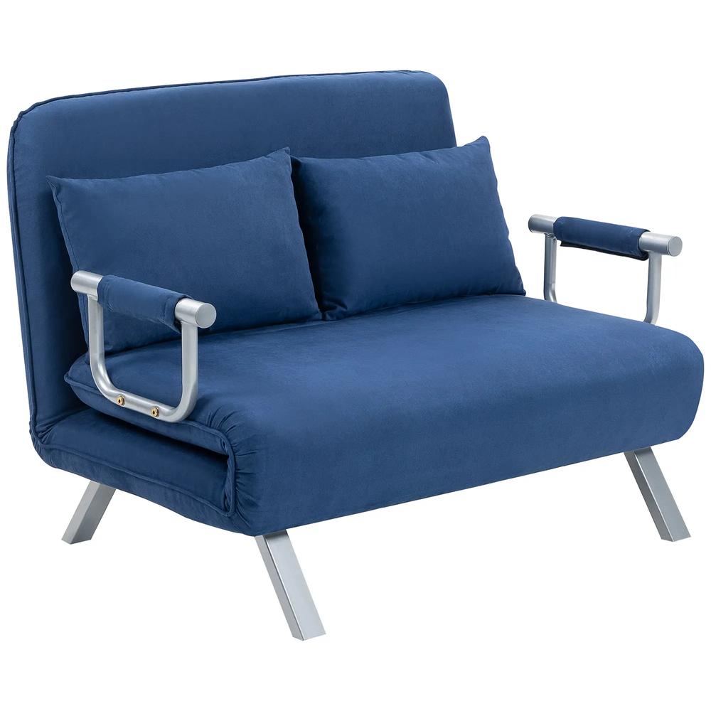 HOMCOM Two-Seater Click-Clack Sofa Bed Additional View 22