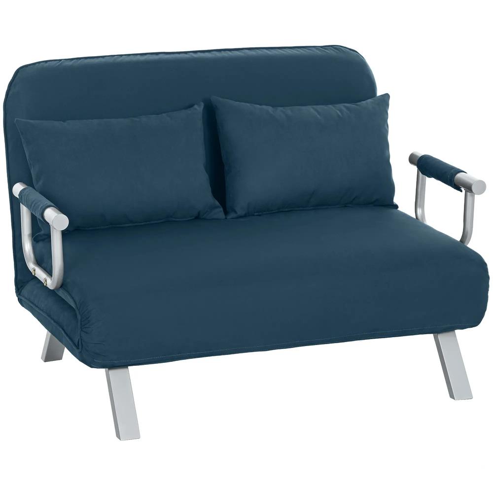 HOMCOM Two-Seater Click-Clack Sofa Bed Additional View 23