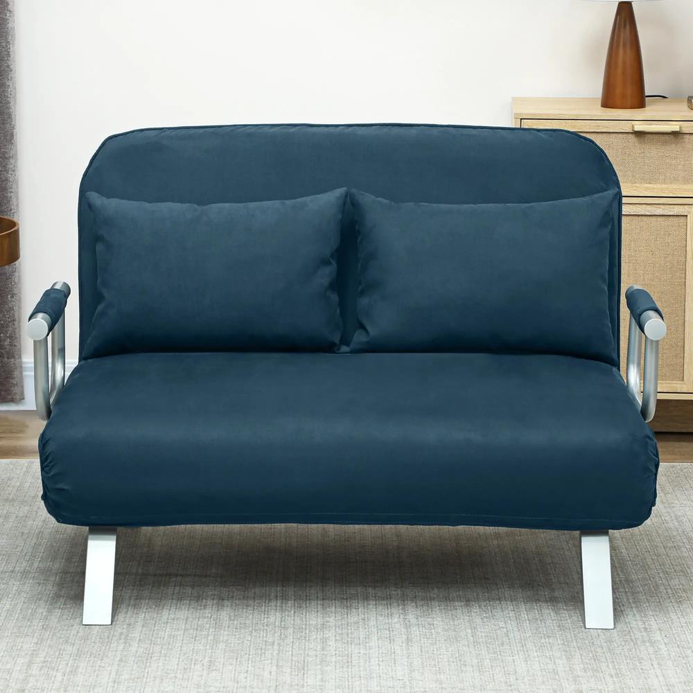 HOMCOM Two-Seater Click-Clack Sofa Bed Additional View 31