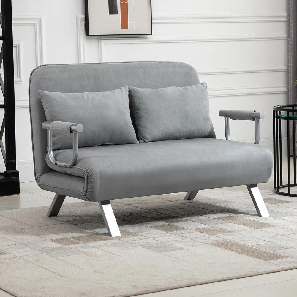 HOMCOM Two-Seater Click-Clack Sofa Bed Additional View 35