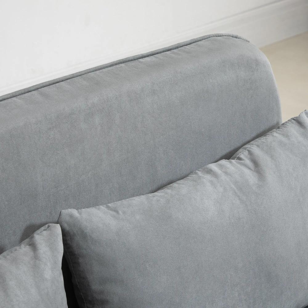 HOMCOM Two-Seater Click-Clack Sofa Bed Additional View 42