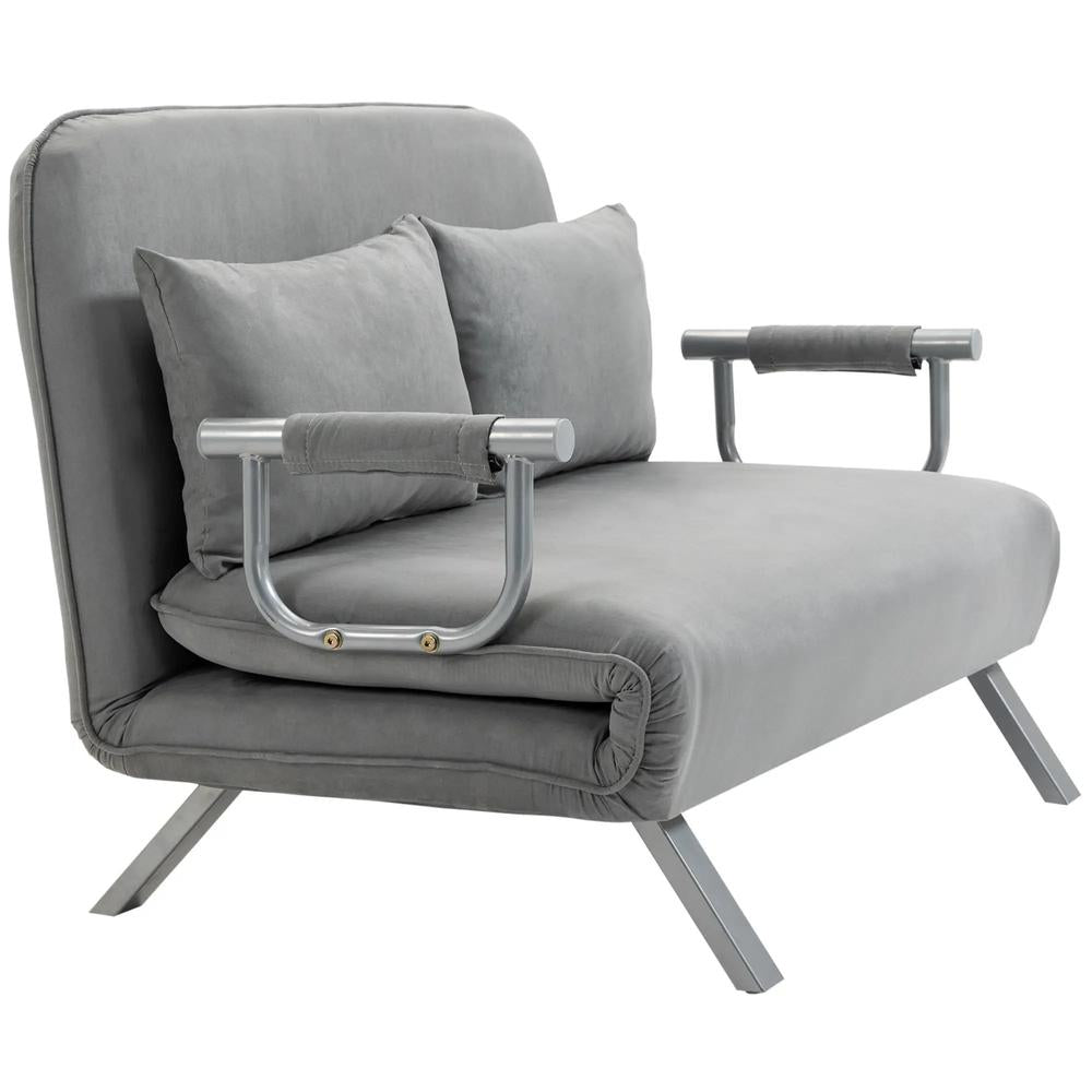 HOMCOM Two-Seater Click-Clack Sofa Bed Additional View 45