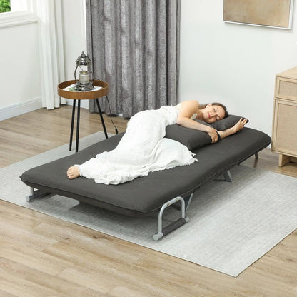 HOMCOM Two-Seater Click-Clack Sofa Bed Additional View 8