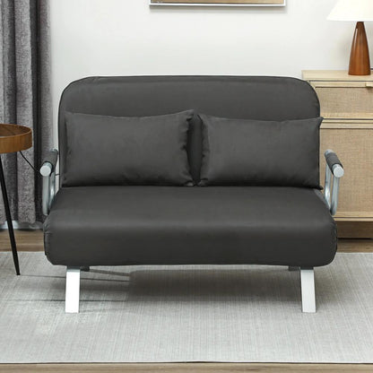 HOMCOM Two-Seater Click-Clack Sofa Bed Additional View 9