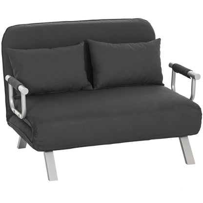 HOMCOM Two-Seater Click-Clack Sofa Bed