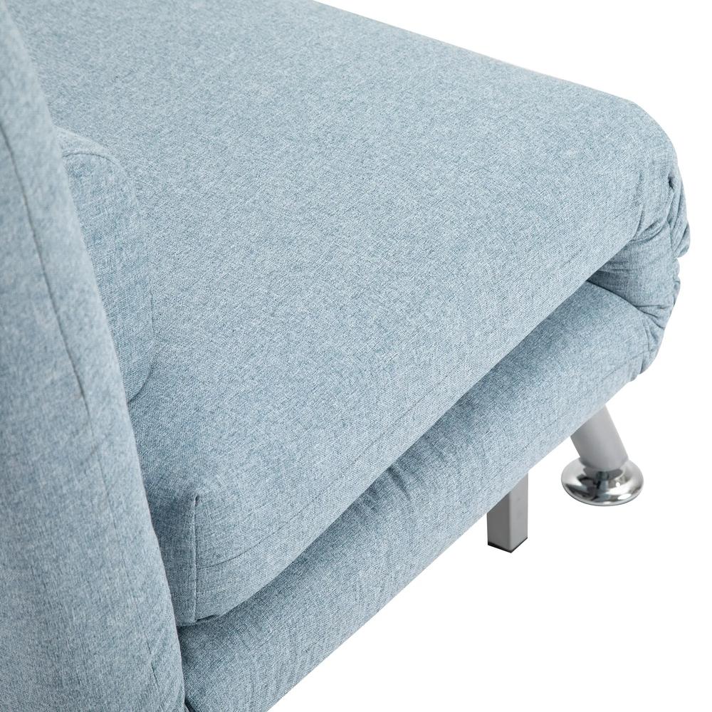 HOMCOM Single Sofa Chair Bed, Linen Fabric 3-in-1 Convertible Sleeper Chair with 5-Position Adjustable Backrest, 75cm Wide Seat, Pillow for Living Room, Bedroom Additional View 22