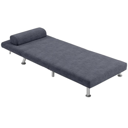 HOMCOM Single Velvet-Feel Sleeper Chair Additional View 22