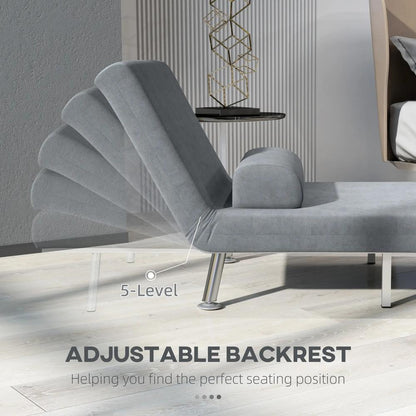 HOMCOM Single Velvet-Feel Sleeper Chair Additional View 27