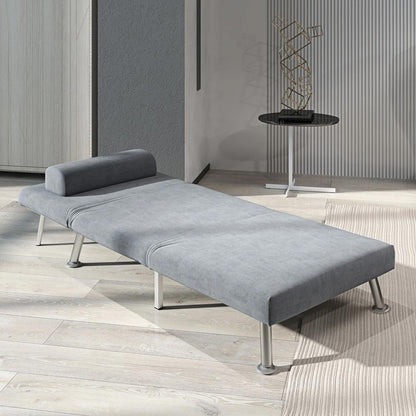 HOMCOM Single Velvet-Feel Sleeper Chair Additional View 30