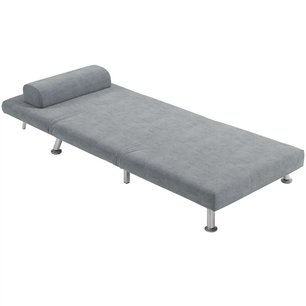 HOMCOM Single Velvet-Feel Sleeper Chair Additional View 33