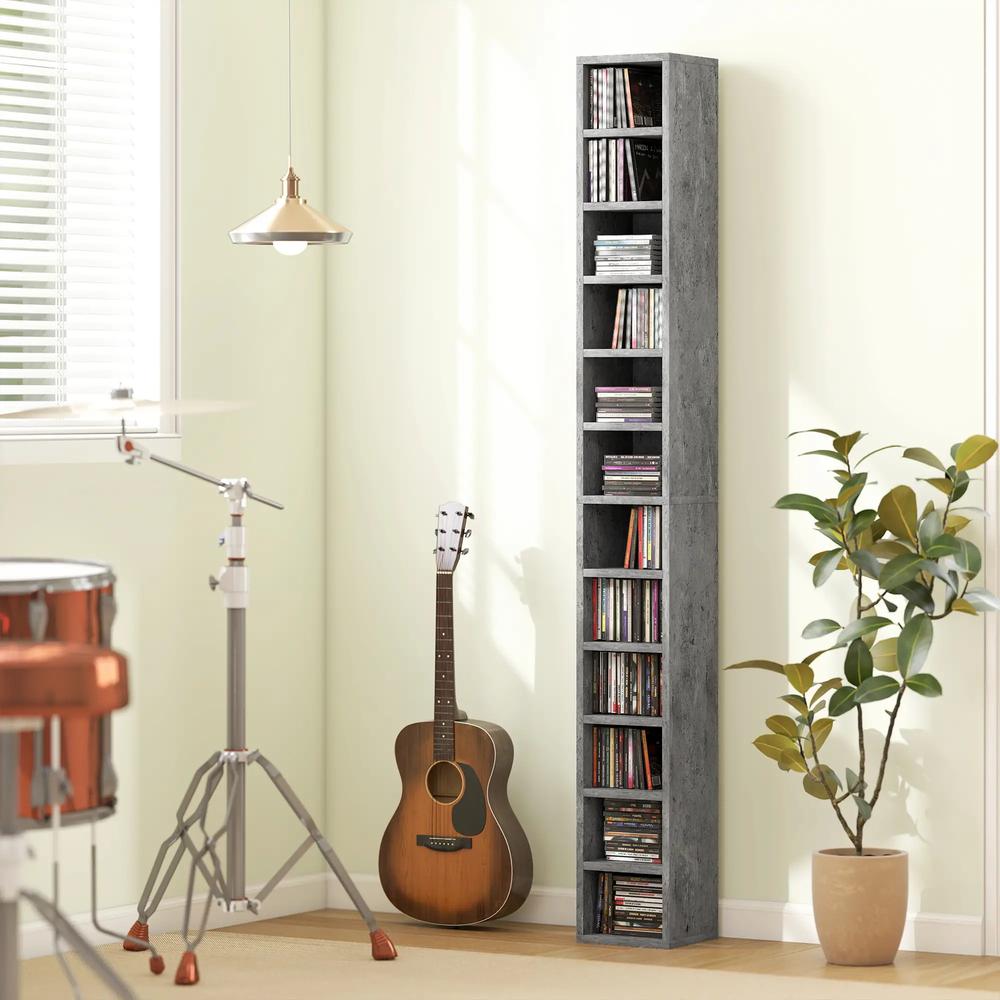 HOMCOM 204 CD Tall Narrow Media Storage Tower Additional View 13