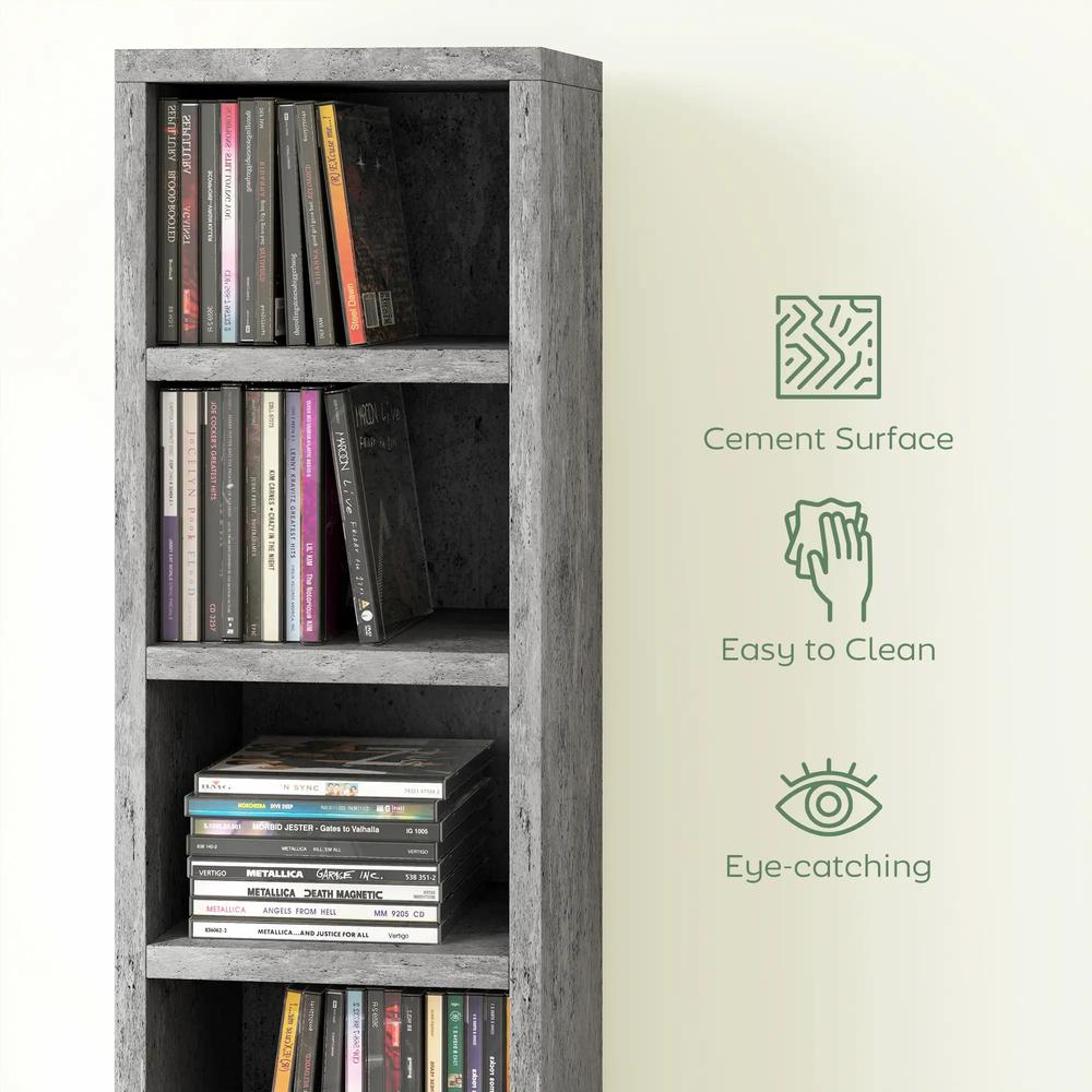 HOMCOM 204 CD Tall Narrow Media Storage Tower Additional View 16