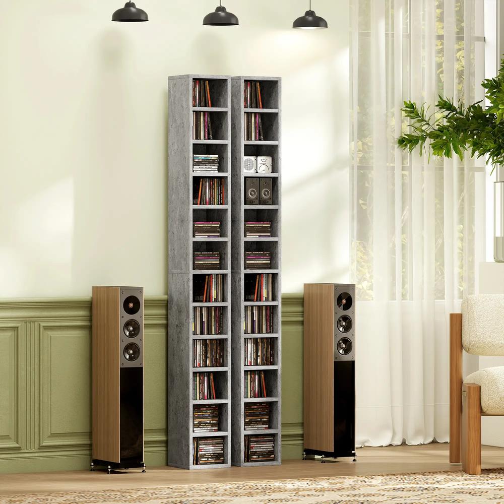 HOMCOM 204 CD Tall Narrow Media Storage Tower Additional View 19