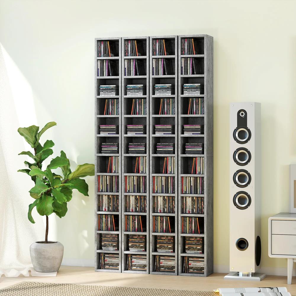 HOMCOM 204 CD Tall Narrow Media Storage Tower Additional View 20