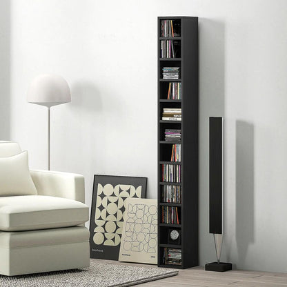 HOMCOM 204 CD Tall Narrow Media Storage Tower Additional View 2