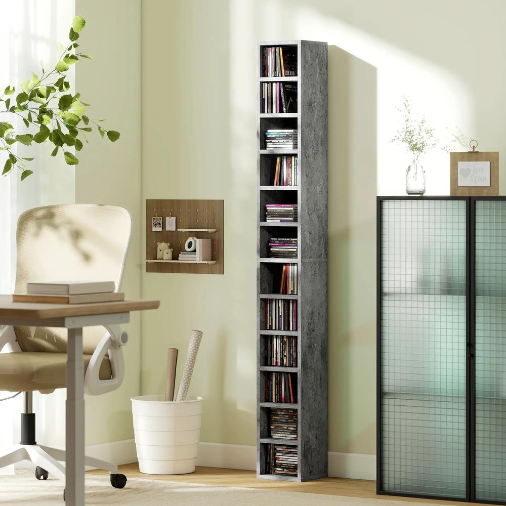 HOMCOM 204 CD Tall Narrow Media Storage Tower Additional View 21