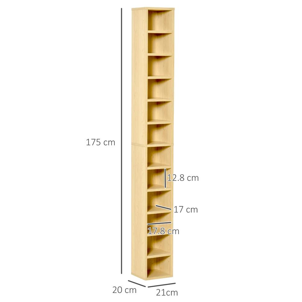 HOMCOM 204 CD Tall Narrow Media Storage Tower Additional View 25