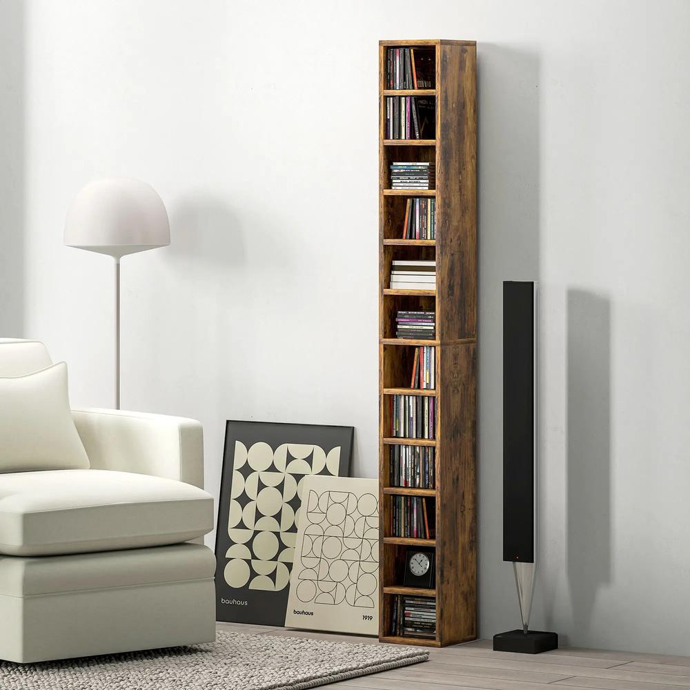HOMCOM 204 CD Tall Narrow Media Storage Tower Additional View 34