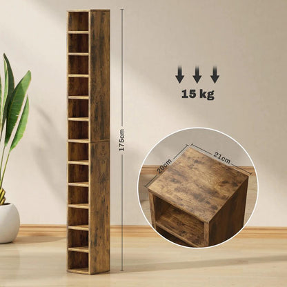 HOMCOM 204 CD Tall Narrow Media Storage Tower Additional View 35