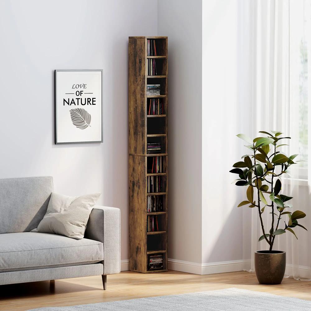 HOMCOM 204 CD Tall Narrow Media Storage Tower Additional View 40