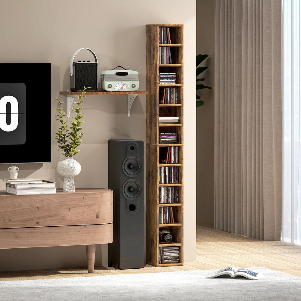 HOMCOM 204 CD Tall Narrow Media Storage Tower Additional View 41