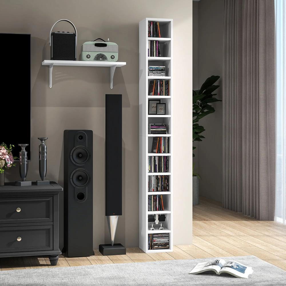 HOMCOM 204 CD Tall Narrow Media Storage Tower Additional View 44