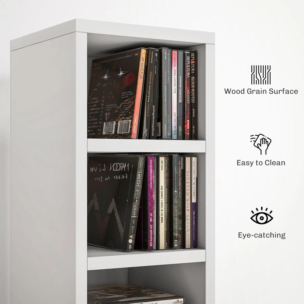 HOMCOM 204 CD Tall Narrow Media Storage Tower Additional View 47