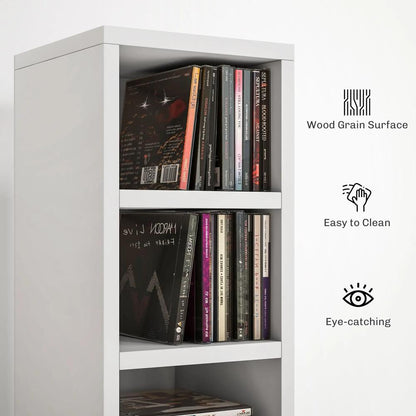 HOMCOM 204 CD Tall Narrow Media Storage Tower Additional View 47