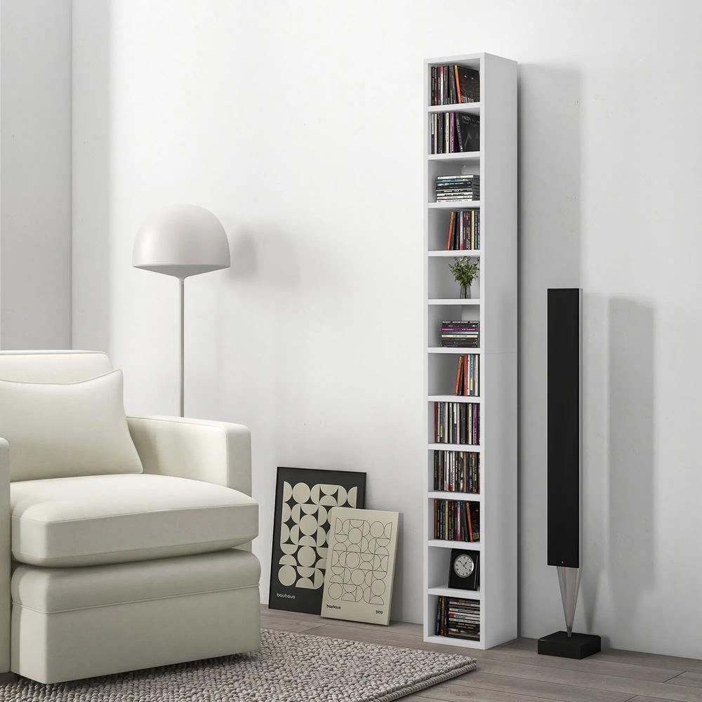 HOMCOM 204 CD Tall Narrow Media Storage Tower Additional View 51