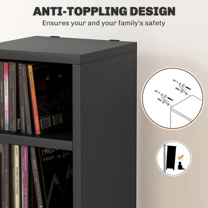HOMCOM 204 CD Tall Narrow Media Storage Tower Additional View 6