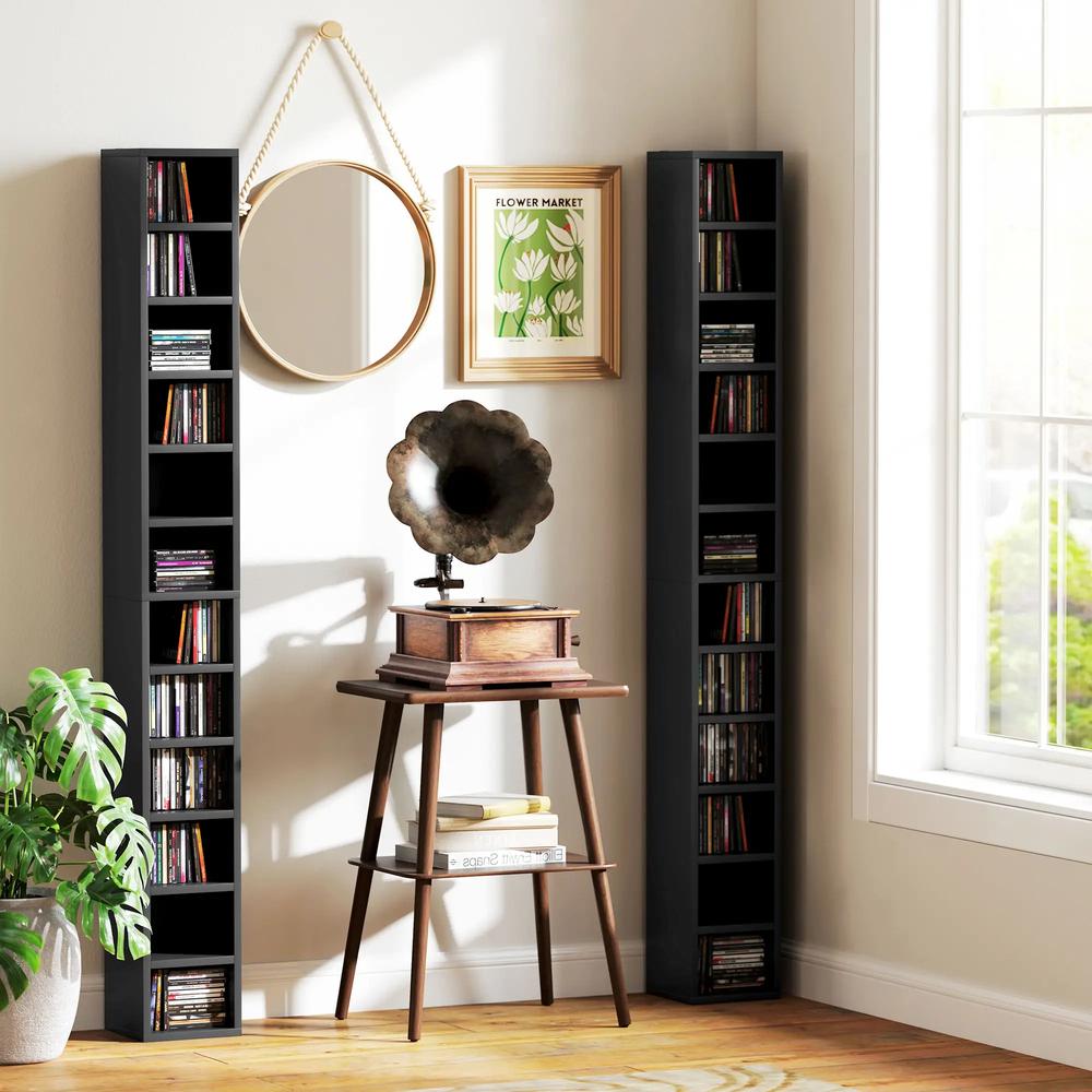 HOMCOM 204 CD Tall Narrow Media Storage Tower Additional View 7