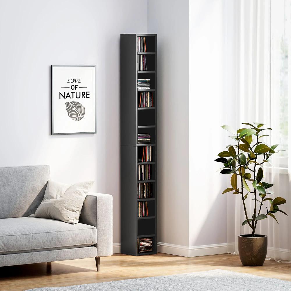HOMCOM 204 CD Tall Narrow Media Storage Tower Additional View 8