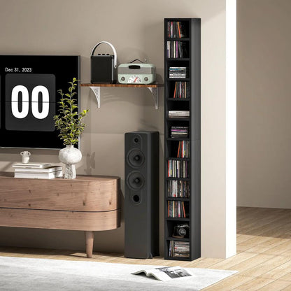 HOMCOM 204 CD Tall Narrow Media Storage Tower Additional View 9