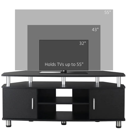 HOMCOM TV Unit Cabinet for TVs up to 55 Inches with Storage Shelves and Cupboard, Entertainment Centre for Living Room Additional View 16