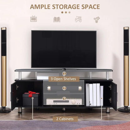 HOMCOM TV Unit Cabinet for TVs up to 55 Inches with Storage Shelves and Cupboard, Entertainment Centre for Living Room Additional View 17