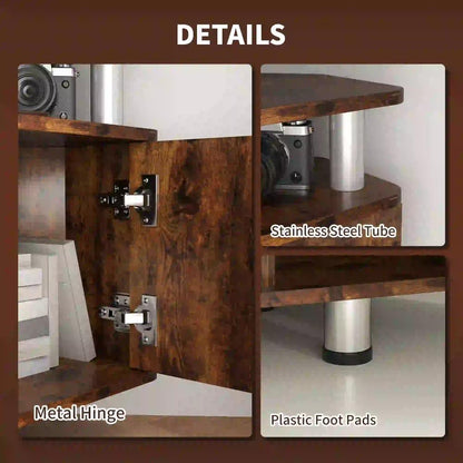 HOMCOM TV Unit Cabinet for TVs up to 55 Inches with Storage Shelves and Cupboard, Entertainment Centre for Living Room Additional View 5