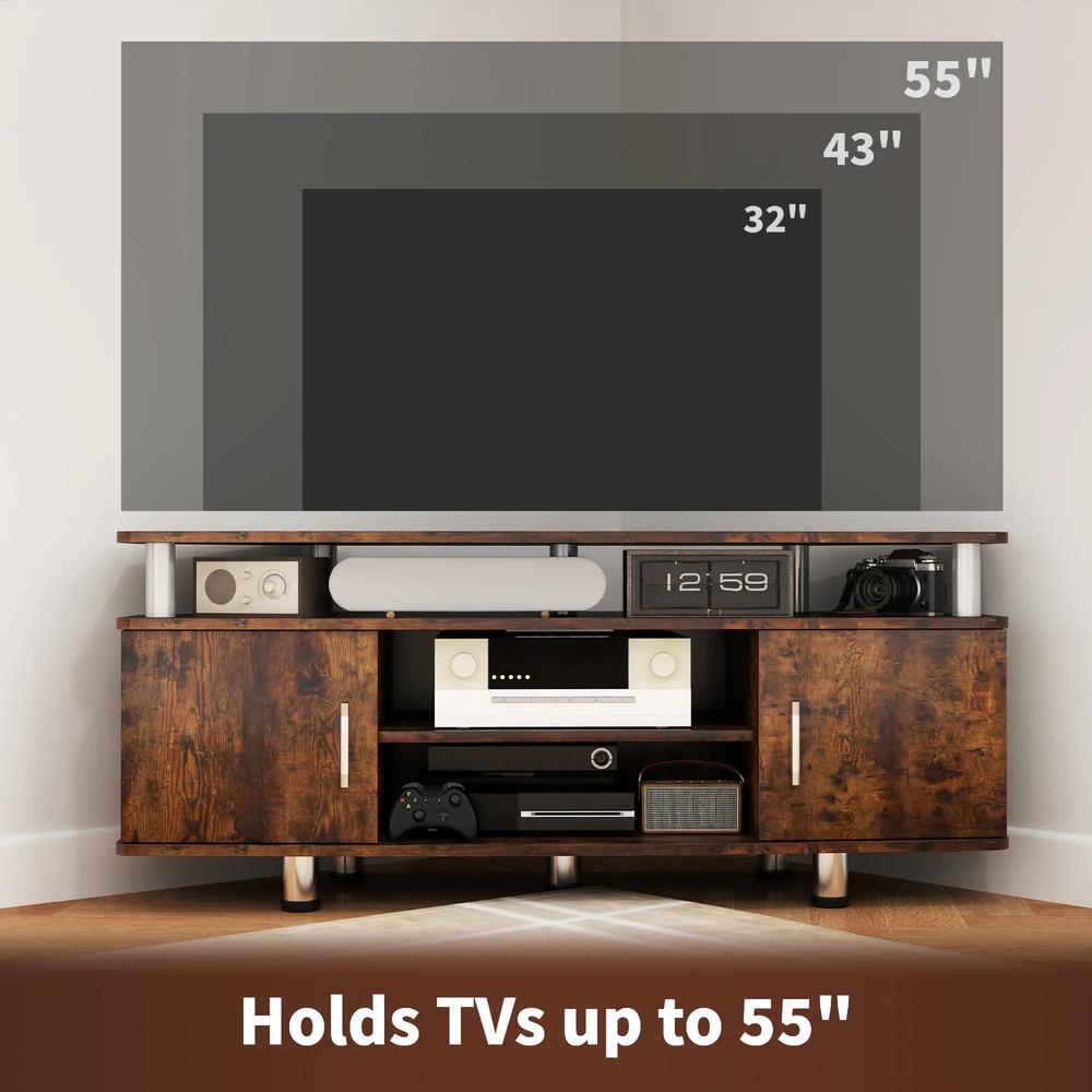 HOMCOM TV Unit Cabinet for TVs up to 55 Inches with Storage Shelves and Cupboard, Entertainment Centre for Living Room Additional View 6