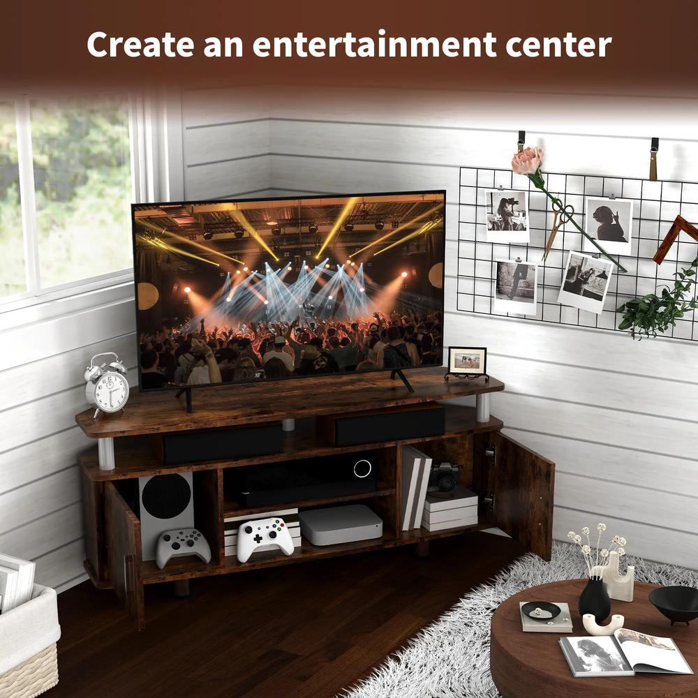 HOMCOM TV Unit Cabinet for TVs up to 55 Inches with Storage Shelves and Cupboard, Entertainment Centre for Living Room Additional View 7