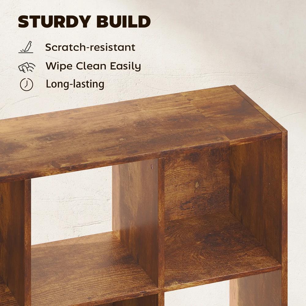 HOMCOM 3-tier 9 Cubes Storage Unit Particle Board Cupboard Bookcase Organiser Home Office Shelves Additional View 25