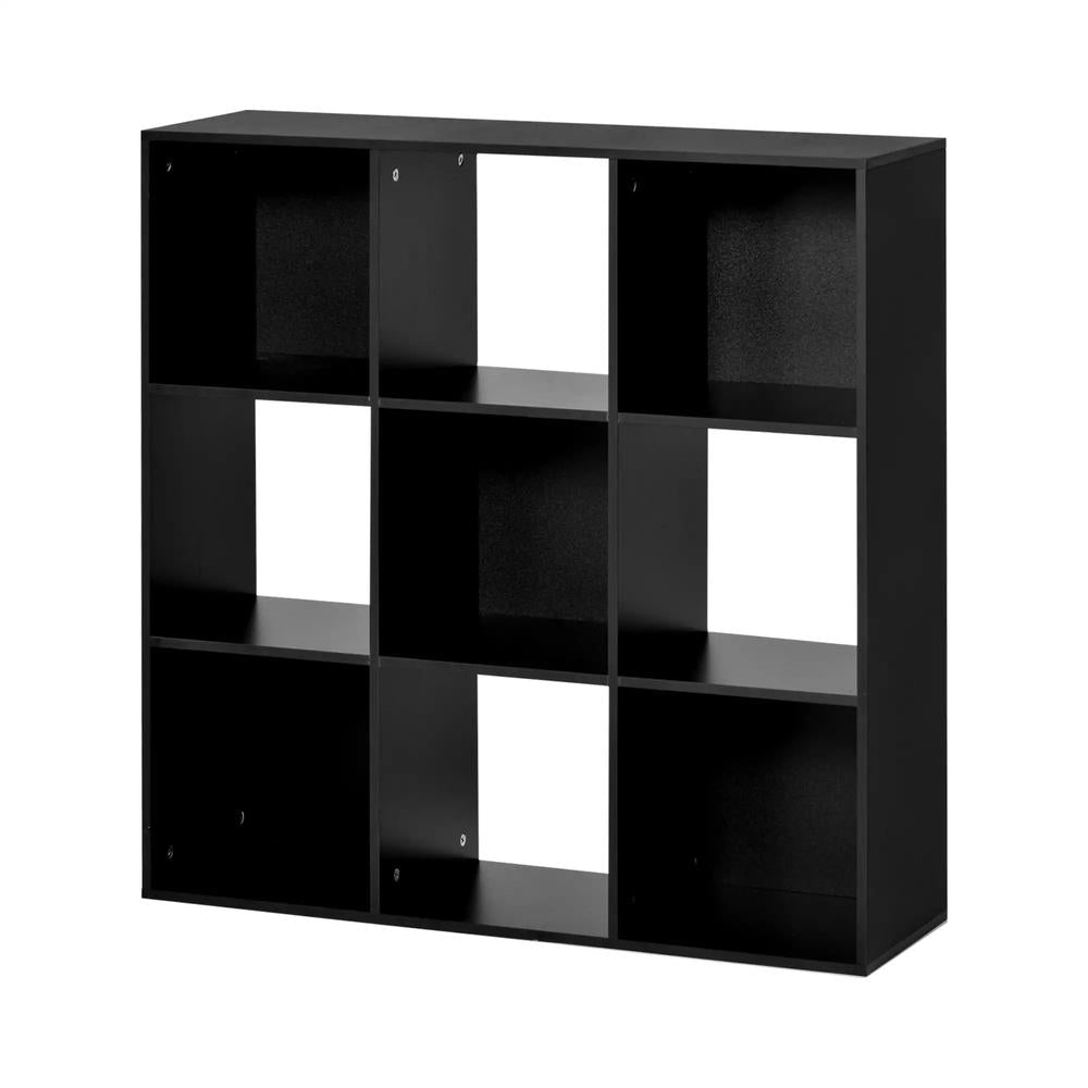 HOMCOM 3-tier 9 Cubes Storage Unit Particle Board Cupboard Bookcase Organiser Home Office Shelves Additional View 10