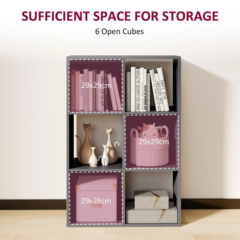 HOMCOM 6-Cube Bookshelf Additional View 15