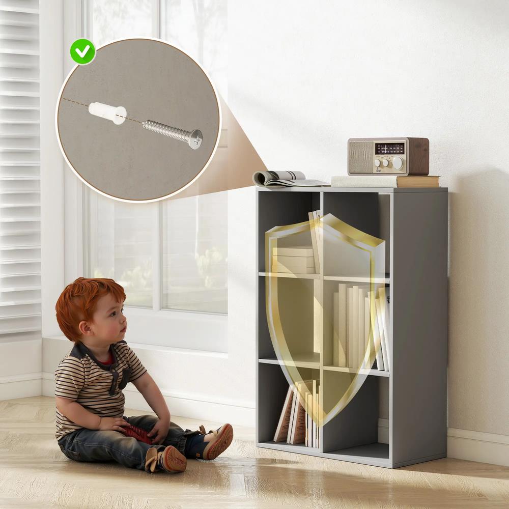 HOMCOM 6-Cube Bookshelf Additional View 30