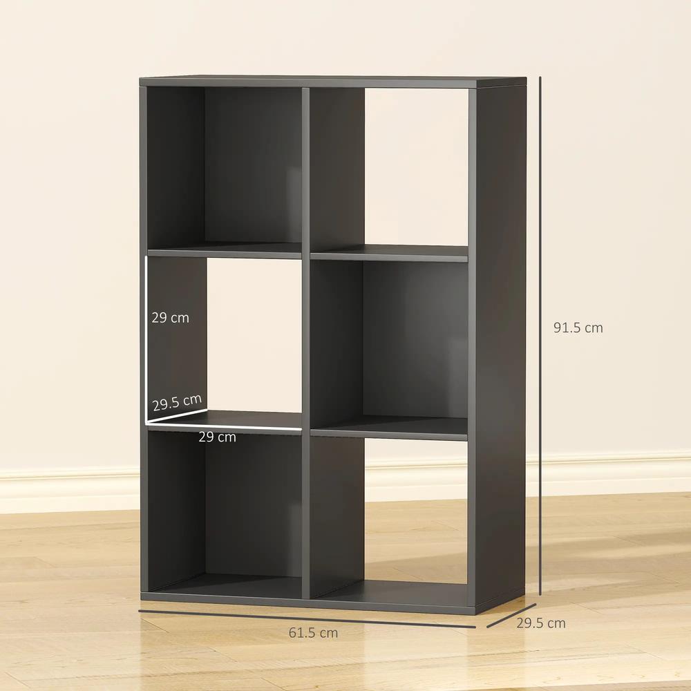 HOMCOM 6-Cube Bookshelf Additional View 3