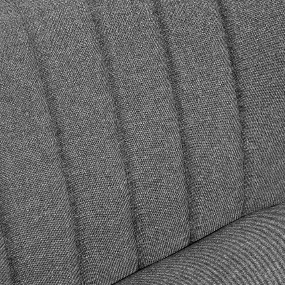 HOMCOM Modern Double Seat Sofa Loveseat Couch 2 Seater Compact Sofa Padded Linen Wood Leg Additional View 19